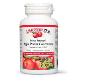 Natural Factors Apple Pectin – Pectina concentrata din mar 500 mg 90 capsule vegetariene